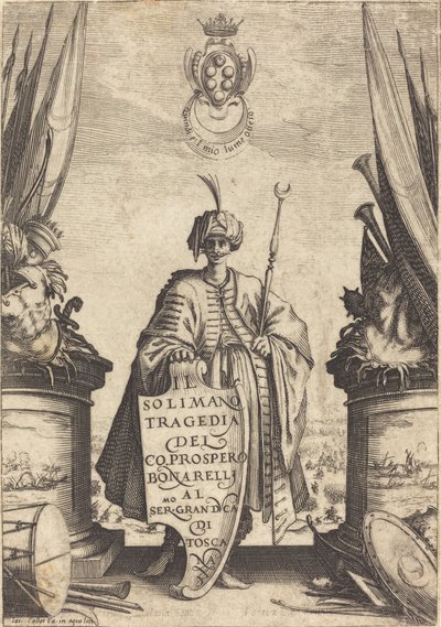 Titelseite für "Il Solimano" von Jacques Callot
