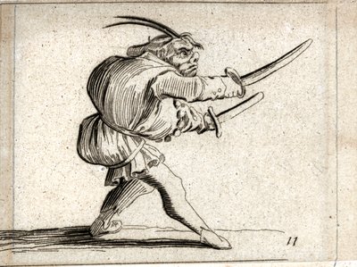 Verschiedene Gobbi-Figuren von Jacques Callot
