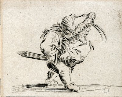 Verschiedene Gobbi-Figuren (Gravur) von Jacques Callot
