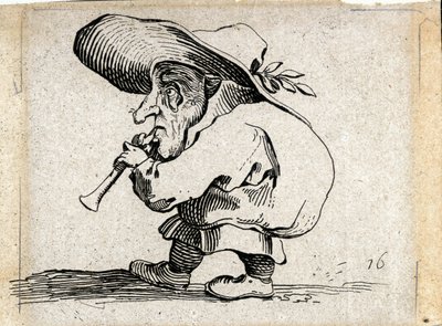 Verschiedene Gobbi-Figuren (Gravur) von Jacques Callot