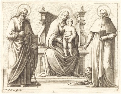 Jungfrau und Kind mit den Heiligen Jakobus und Hieronymus von Jacques Callot