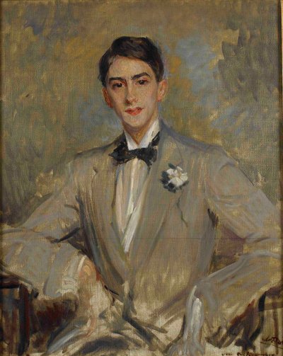 Porträt von Jean Cocteau 1889-1963, 1912 von Jacques Emile Blanche