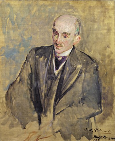 Studie für ein Porträt von Henri Bergson (1859-1941) 1911 von Jacques Emile Blanche