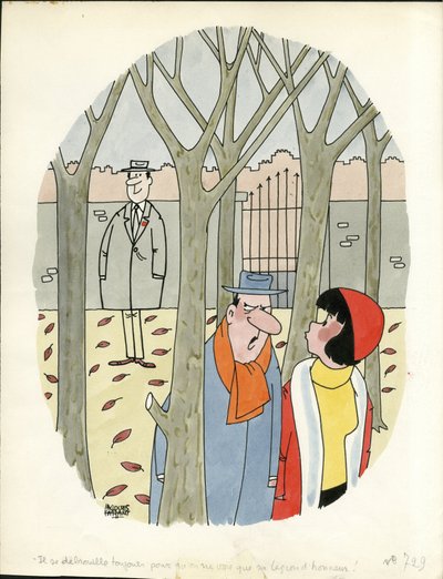 Tage Frankreichs, Satirisch in Farben von Jacques Faizant