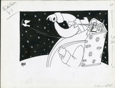Le Figaro, Satirisch in Schwarz & Weiß von Jacques Faizant