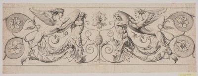 Dekorative Fries mit Kentauren und Sphinxen von Jacques Francois Joseph Saly