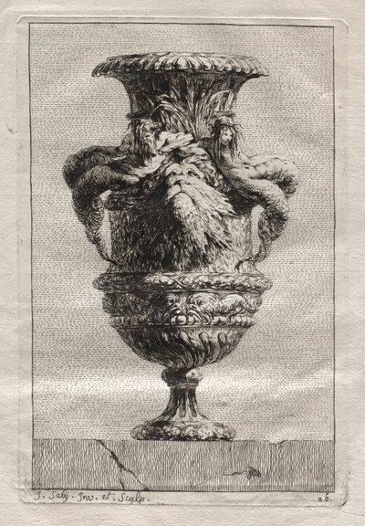 Suite von Vasen: Platte 26, 1746 von Jacques Francois Joseph Saly
