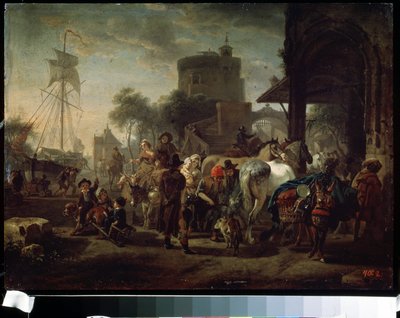 Pferdemarkt von Jacques Francois Joseph Swebach