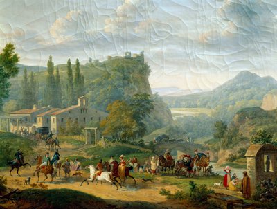 Passagierhalt von Jacques Francois Joseph Swebach