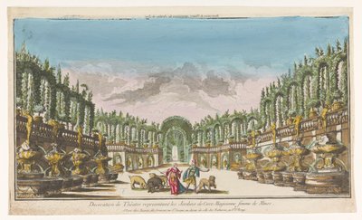 Blick auf den Garten der Circe von Jacques Gabriel Huquier