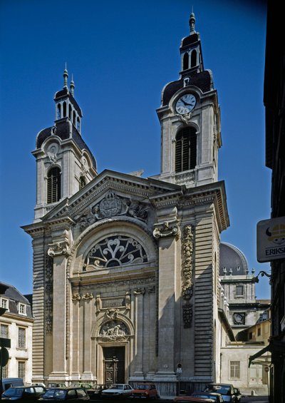 Ansicht der Kapelle des Hôtel-Dieu (12.-13. Jahrhundert) von Jacques Germain Soufflot