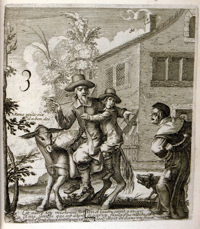 Illustration von Fabeln von Jean de La Fontaine von Jacques Lagniet