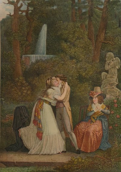 Julie, oder Der erste Kuss der Liebe, Erster Kuss, 1784-1799, 1913 von Jacques Louis Copia