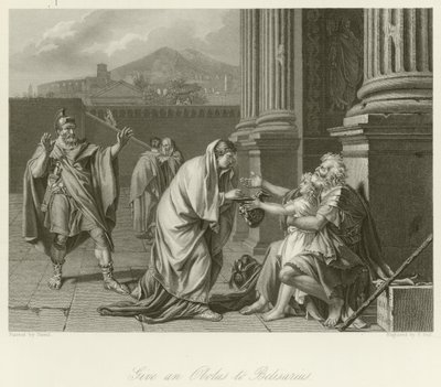 Belisarius bettelt um Almosen von Jacques Louis David