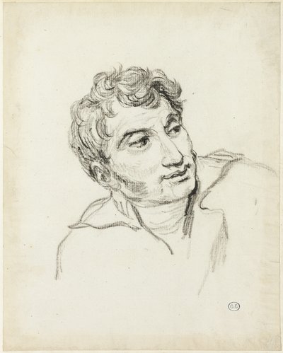 Büste eines Mannes, Kopf nach rechts gedreht von Jacques Louis David