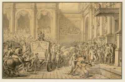 Die Ankunft des Kaisers von Jacques Louis David