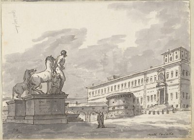 Monte Cavallo mit den Pferdebändigern von Jacques Louis David