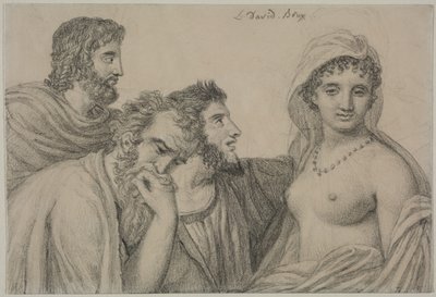 Phryne vor den Richtern, um 1816-1820 von Jacques Louis David