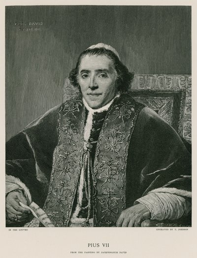 Papst Pius VII von Jacques Louis David