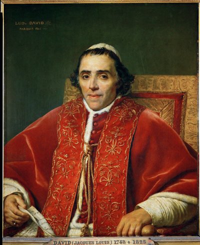 Papst Pius VII von Jacques Louis David