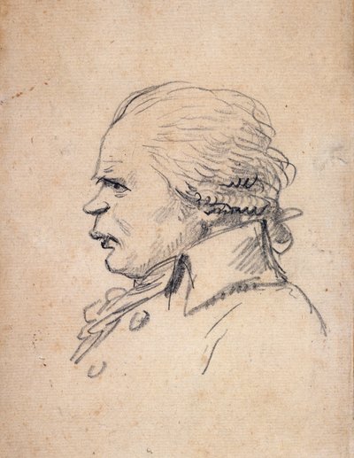 Porträt-Karikatur von Danton (Karikatur) von Jacques Louis David