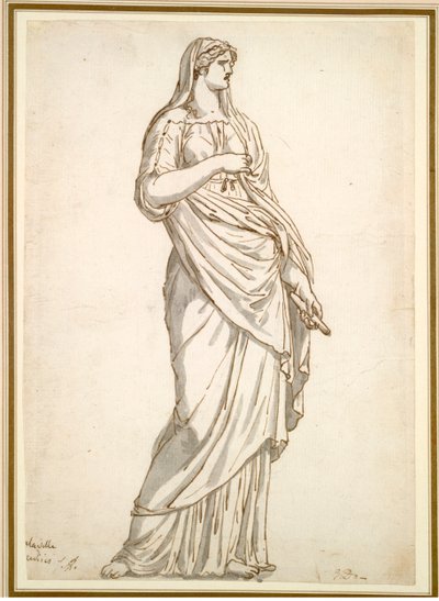 Studie der Sabinerstatue aus der Villa Medici von Jacques Louis David