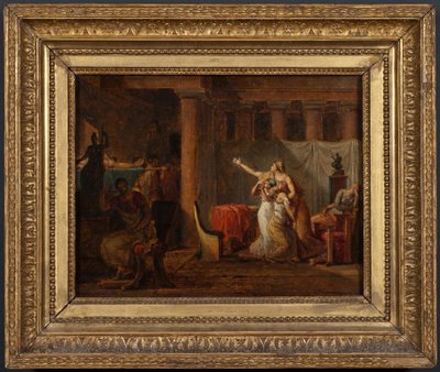 Die Liktoren bringen Brutus die Leichname seiner Söhne zurück. Studie von Jacques Louis David
