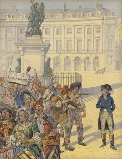 Napoleon Bonaparte inmitten revolutionärer Unruhen von Jacques Marie Gaston Onfray de Breville (Job)