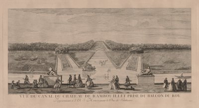 Das Schloss vom Kanal in Rambouillet von Jacques Rigaud