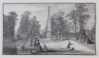 Der große Obelisk, nahe dem südwestlichen Eingang zu Lord Burlingtons Chiswick Villa von Jacques Rigaud