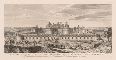 Ansicht des königlichen Schlosses Chambord von der königlichen Pforte von Jacques Rigaud