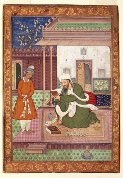 Ein gelehrter Mann mit seinem Schüler, ca. 1570 von Jagjivan