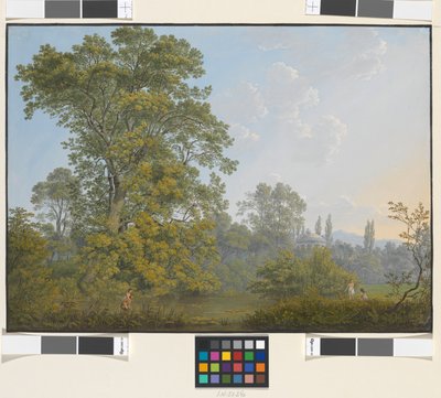Ideale Landschaft mit Faun und Nymphen von Jakob Alt