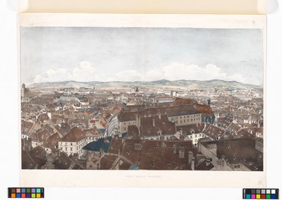 Panorama von Wien nach Westen, von der Peterskirche aus von Jakob Alt