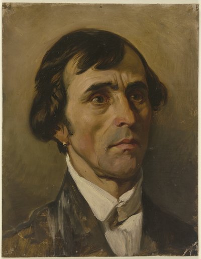 Porträtstudie eines Mannes von Jakob Becker
