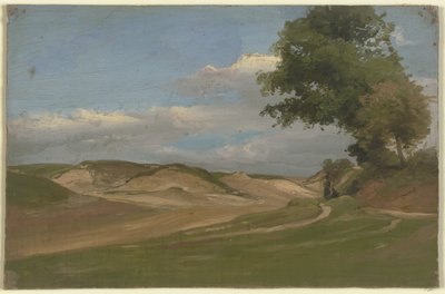 Zwei Bauern am Wegesrand von Jakob Becker