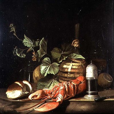 Stillleben mit Hummer von Jakob Bogdani or Bogdany