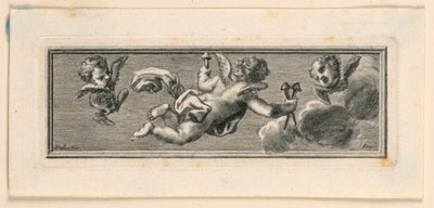 Vignette mit Engeln und Leidenswerkzeugen von Jakob Frey