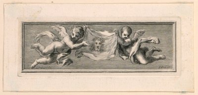 Vignetten mit Engeln und Leidenswerkzeugen von Jakob Frey
