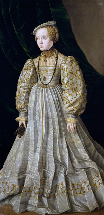 Porträt von Anna von Österreich (Öl auf Leinwand) von Jakob Seisenegger