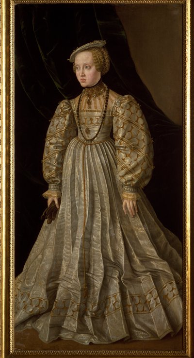 Porträt von Anna von Österreich (oder Anna von Habsburg) von Jakob Seisenegger