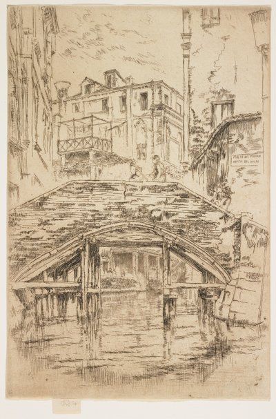 Ponte del Piovan aus The Second Venice Set, 1879-1880 von James Abbott McNeill Whistler
