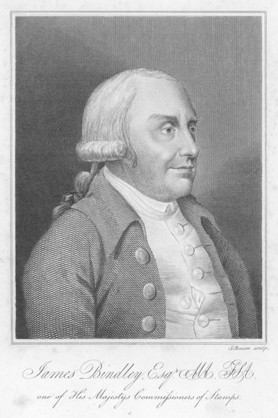 James Bindley, englischer Beamter, Antiquar und Buchsammler (Gravur) von James (after) Basire