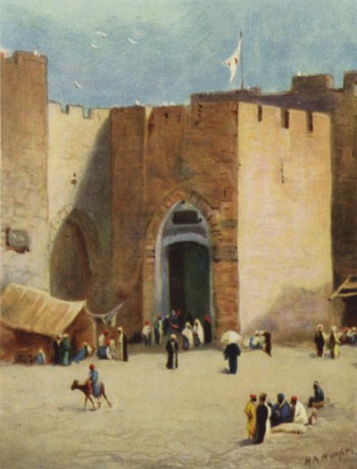Jaffa; oder, "Fischtor" (Farblithografie) von James (after) Clark