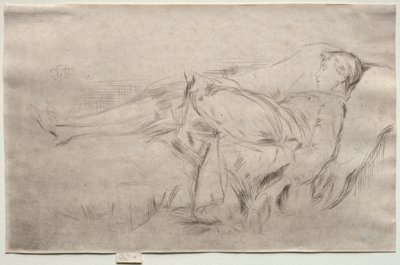 Ein Kind auf einer Couch, Nr. 2 von James Abbott McNeill Whistler