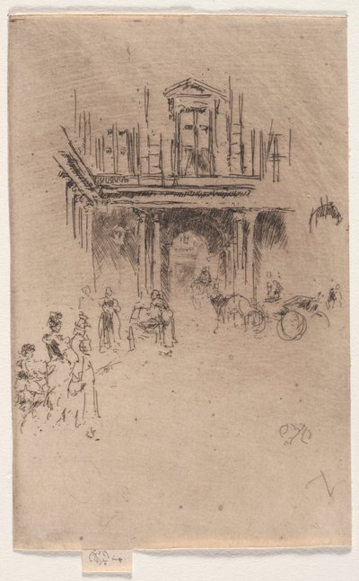 Eine Ecke des Palais Royal von James Abbott McNeill Whistler