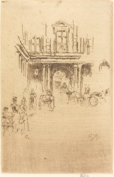 Eine Ecke des Palais Royal von James Abbott McNeill Whistler
