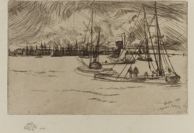 Amsterdam, vom Tolhuis von James Abbott McNeill Whistler