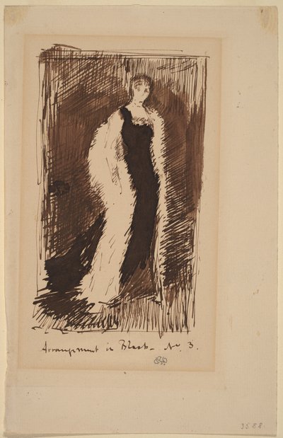 Anordnung in Schwarz - Nr.3 von James Abbott McNeill Whistler