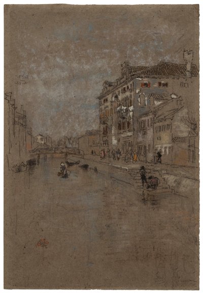 Kanal in Venedig, Tabaklagerhaus von James Abbott McNeill Whistler